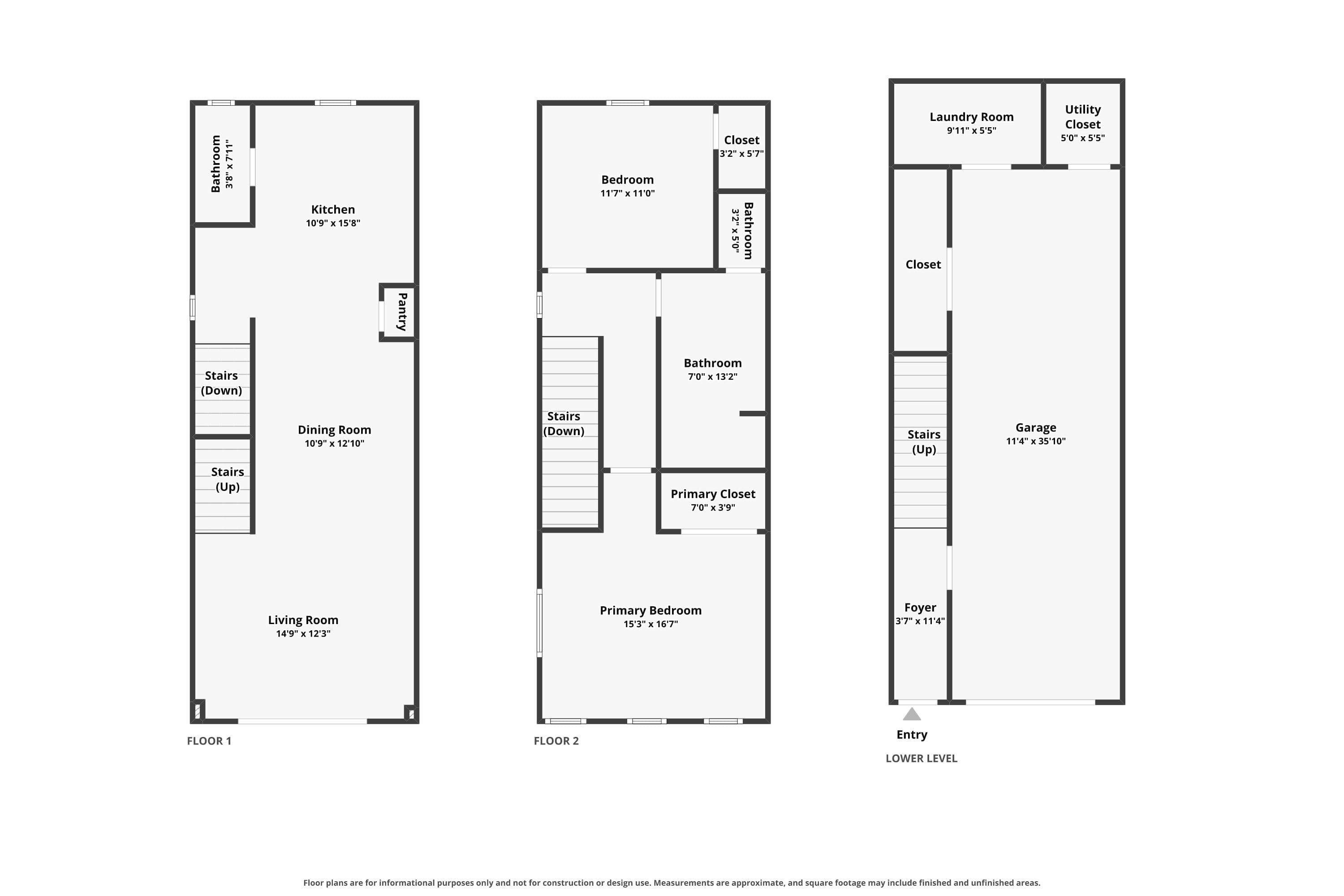 Floor plan: All levels